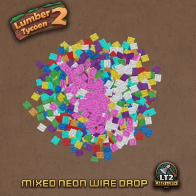 Mixed Neon Wire Drop