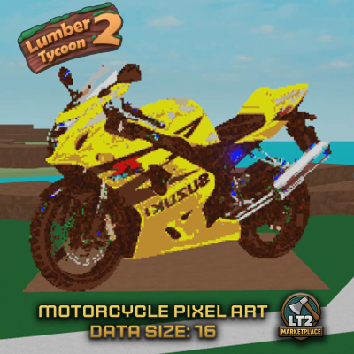 Motorcycle Pixel Art