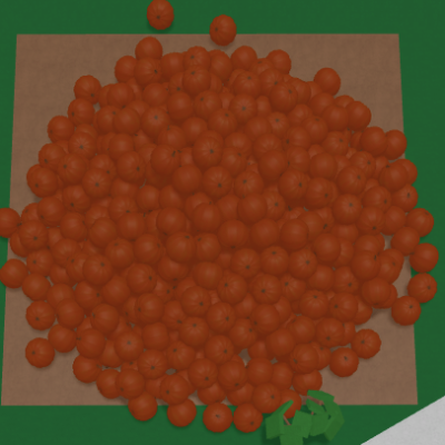 Dark Orange Pumpkin Drop
