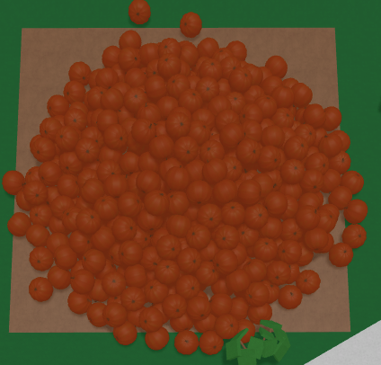 Dark Orange Pumpkin Drop