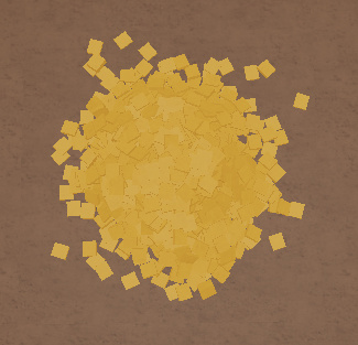 Gold 1x1 Wood Drop