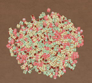 Mixed Candy Cane Gift Drop
