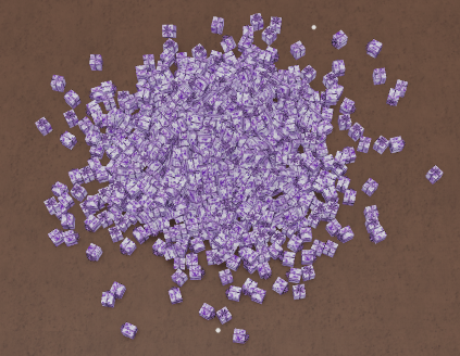 Purple Ball Gift Drop