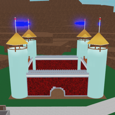 Red Castle Wall Base