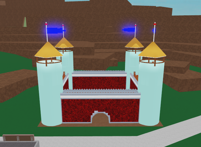 Red Castle Wall Base