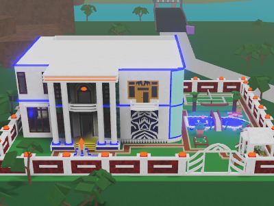 White Mansion Built Base