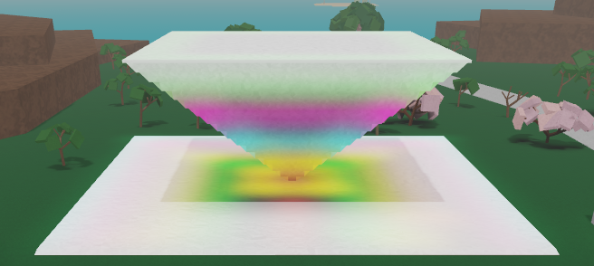 Colorful Pyramid Built Base
