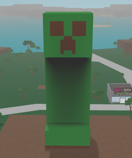 Minecraft Creeper Built Base